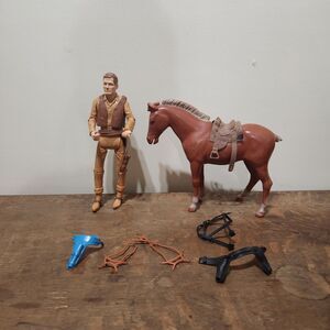 Vtg Marx Johnny West Horse Accessories Toy
